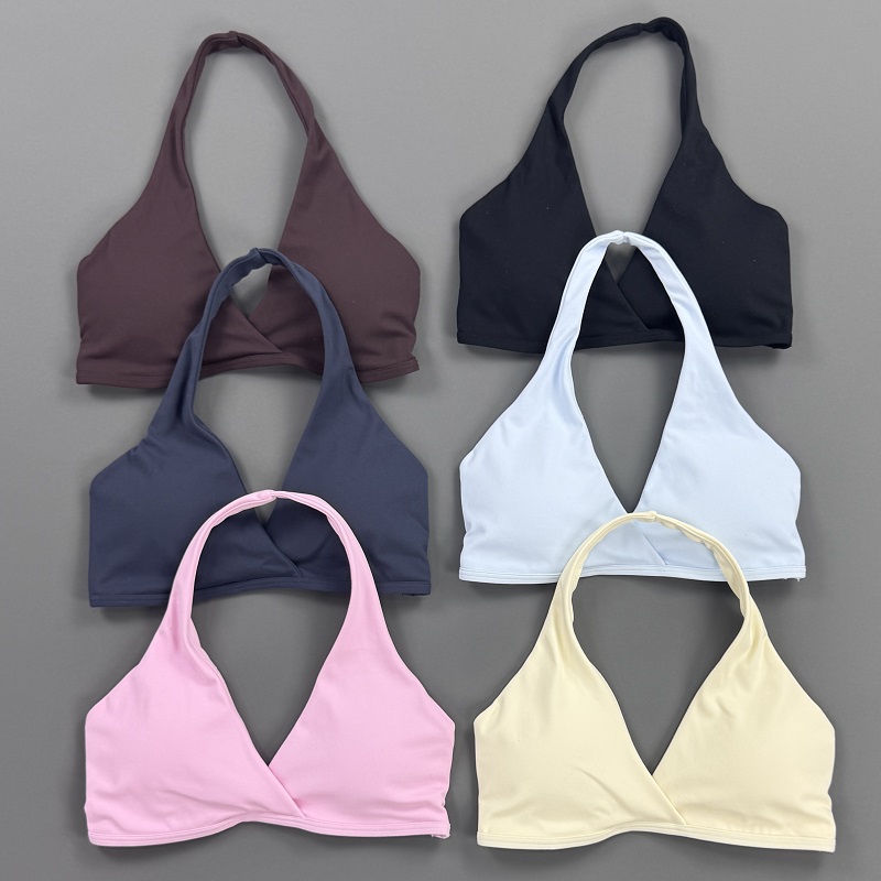 Sports Bra High Impact - Женский спортивный топ с воротником-халтером, спортивный
